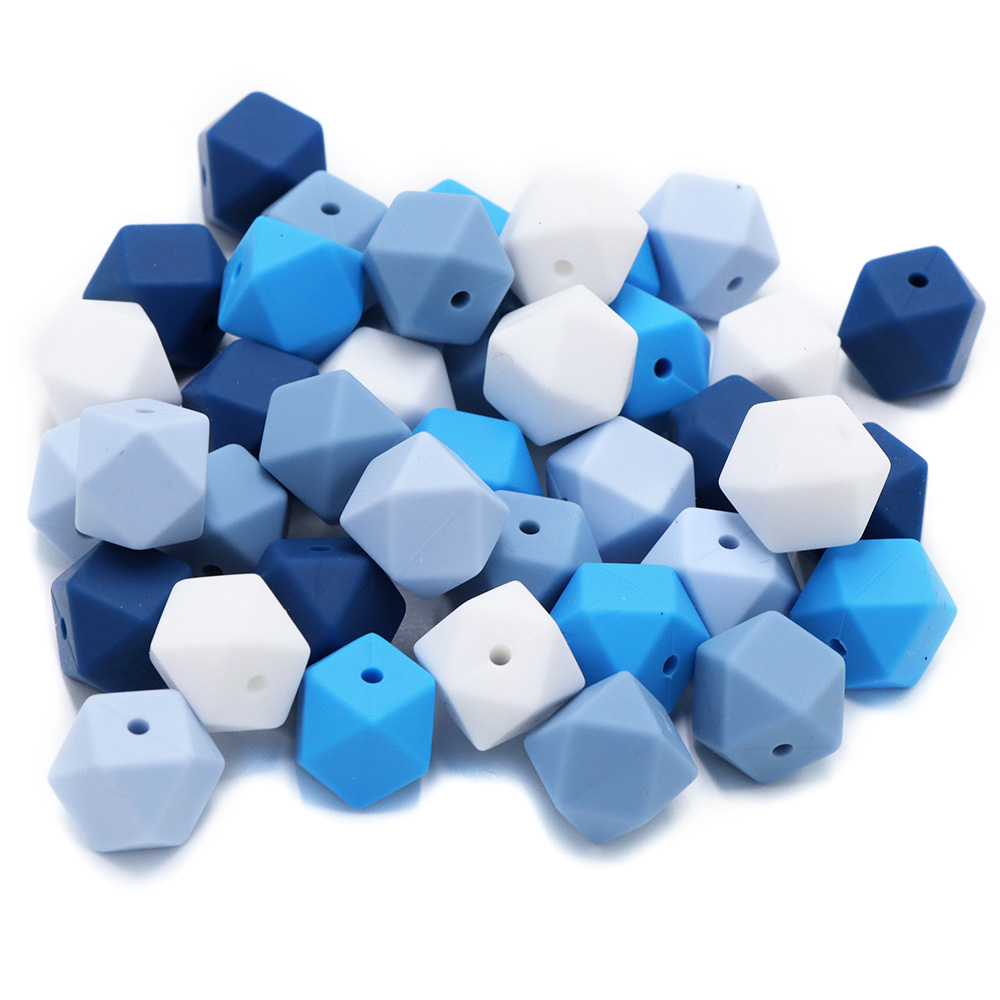 Baby Products Eco Friendly - BOBO.BOX 10pcs 14mm Hexagon Silicone Beads