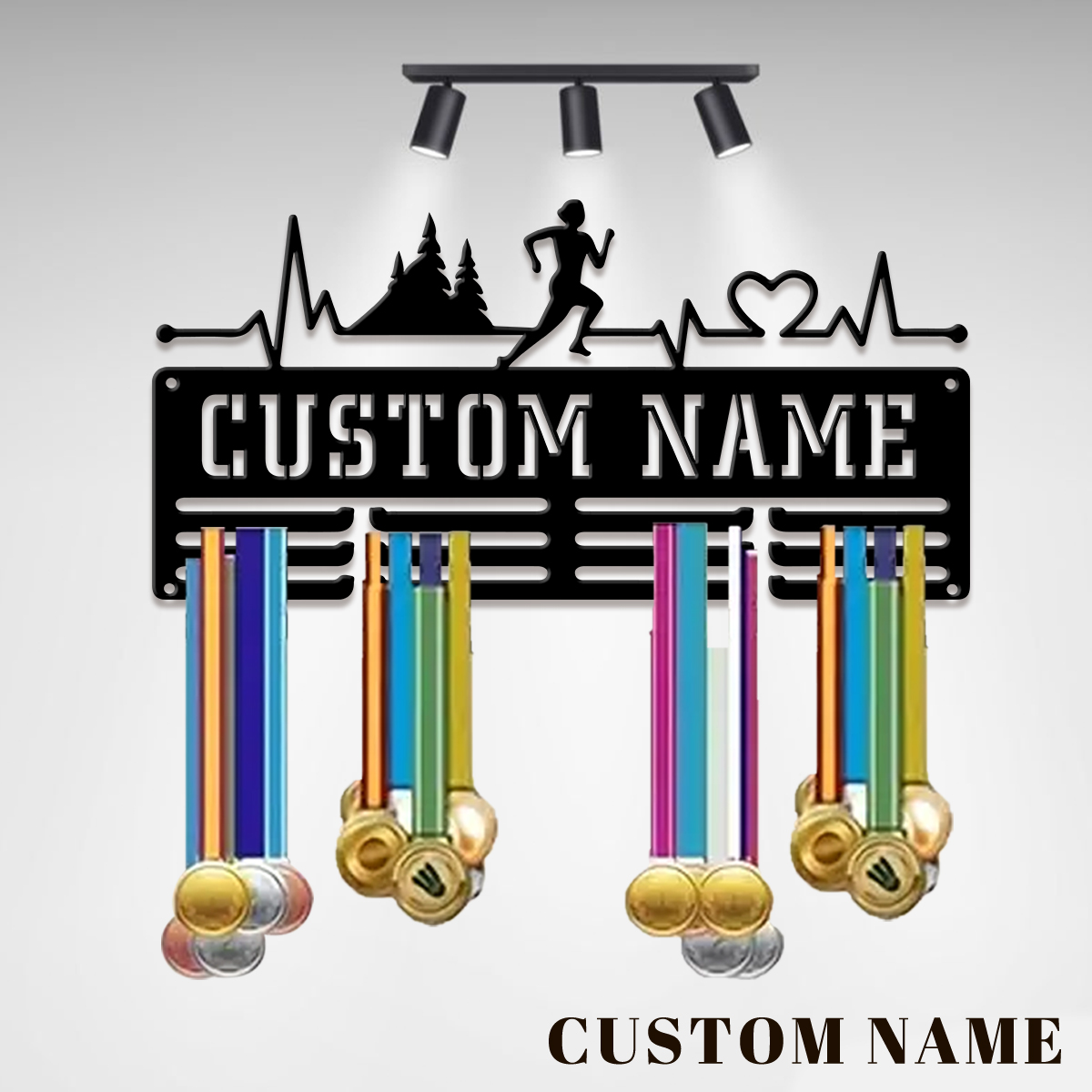 Baby Products Decoration - Custom Marathon Sports Metal Medal Display