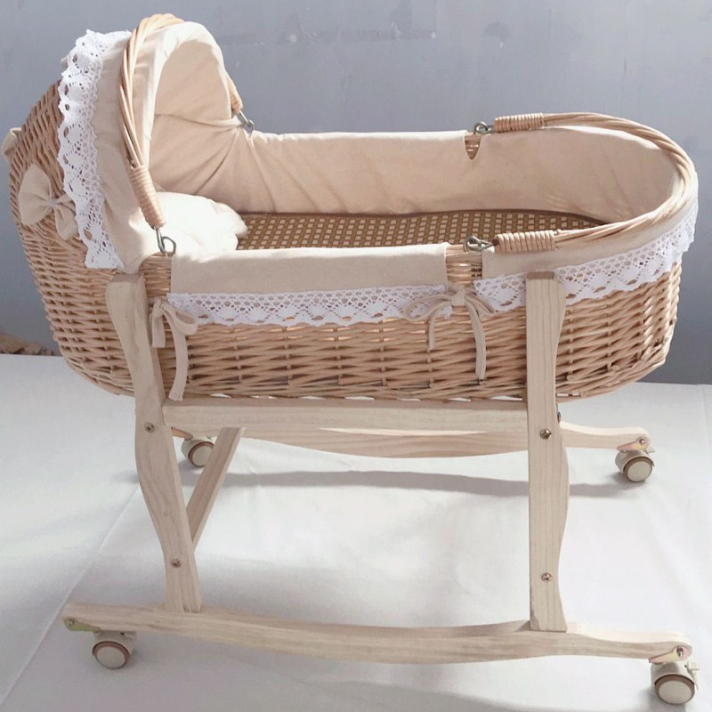 Baby Swing Bouncer - Swing 9C Newborn Cradle Rattan Baby