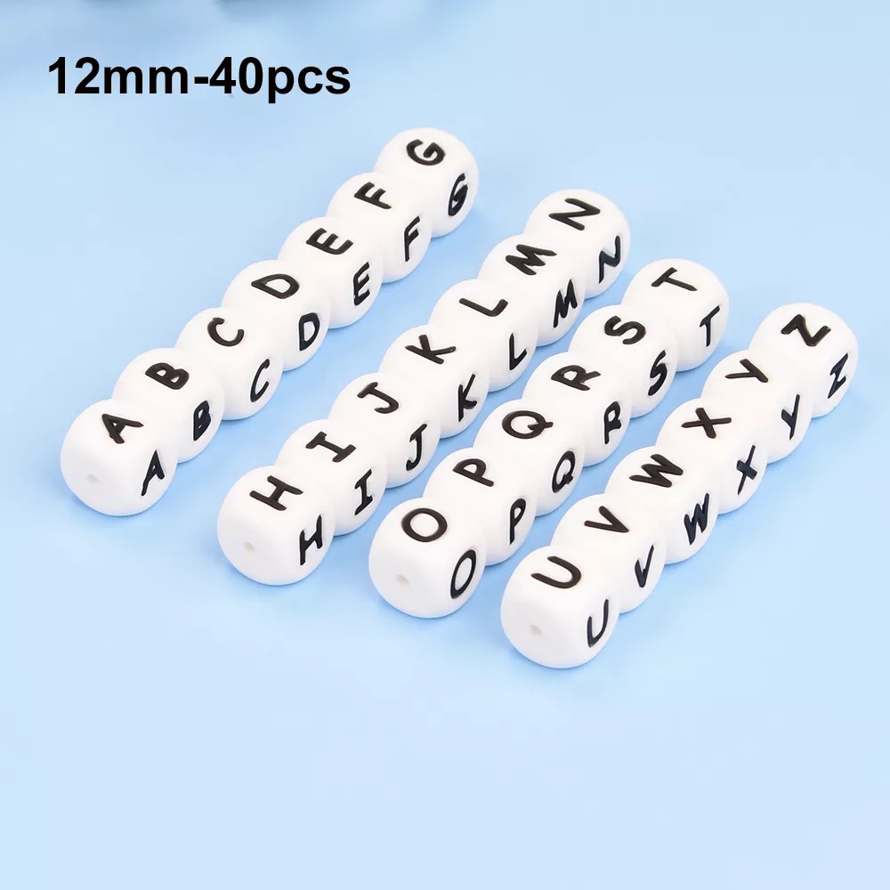 Baby Products Name - LOFCA 40PCS/Lot Alphabet 12mm Food Grade
