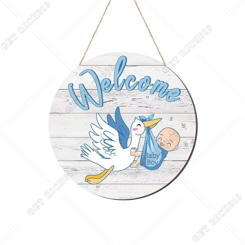 Baby Products Name - Baby Boy Door Sign Gender Reveal