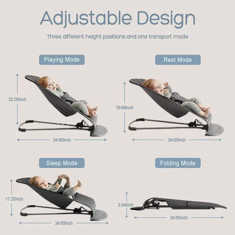 Baby Rocking Chair Foldable Ba - огляд і ціна Baby Swing Bouncer