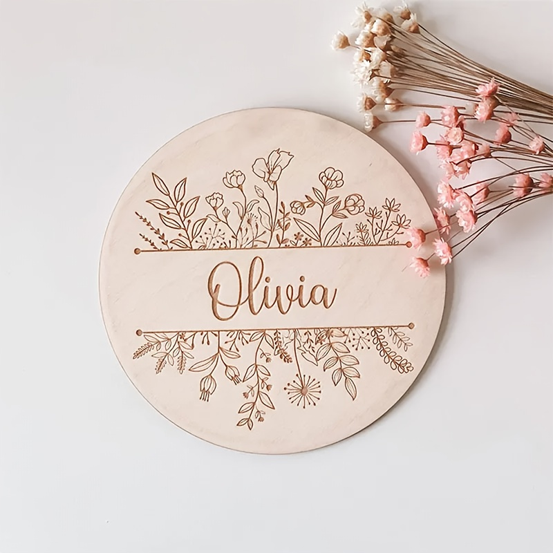 Personalized Floral Engraved N - огляд і ціна Baby Products Decoration
