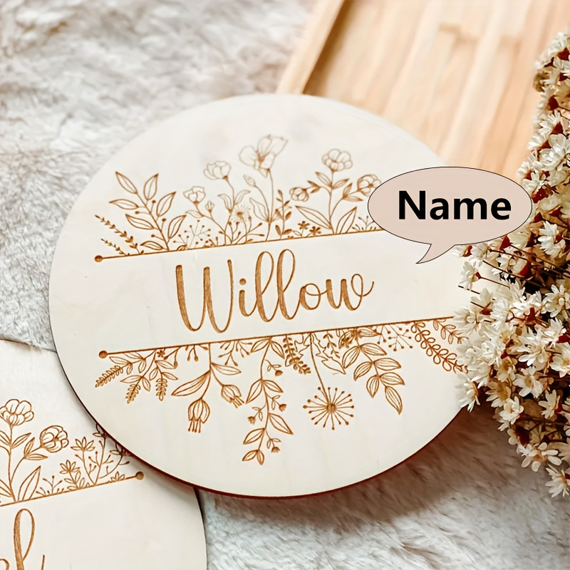 Personalized Floral Engraved N - огляд і ціна Baby Products Decoration