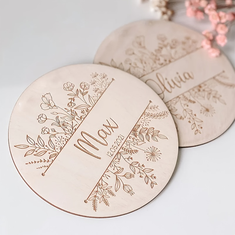 Personalized Floral Engraved N - огляд і ціна Baby Products Decoration