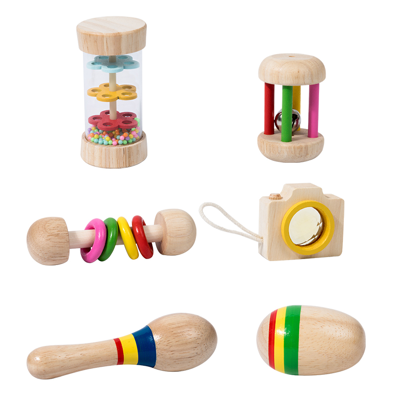 6pcs Early Educational Baby Ra - огляд і ціна Baby Rattle Toy Set