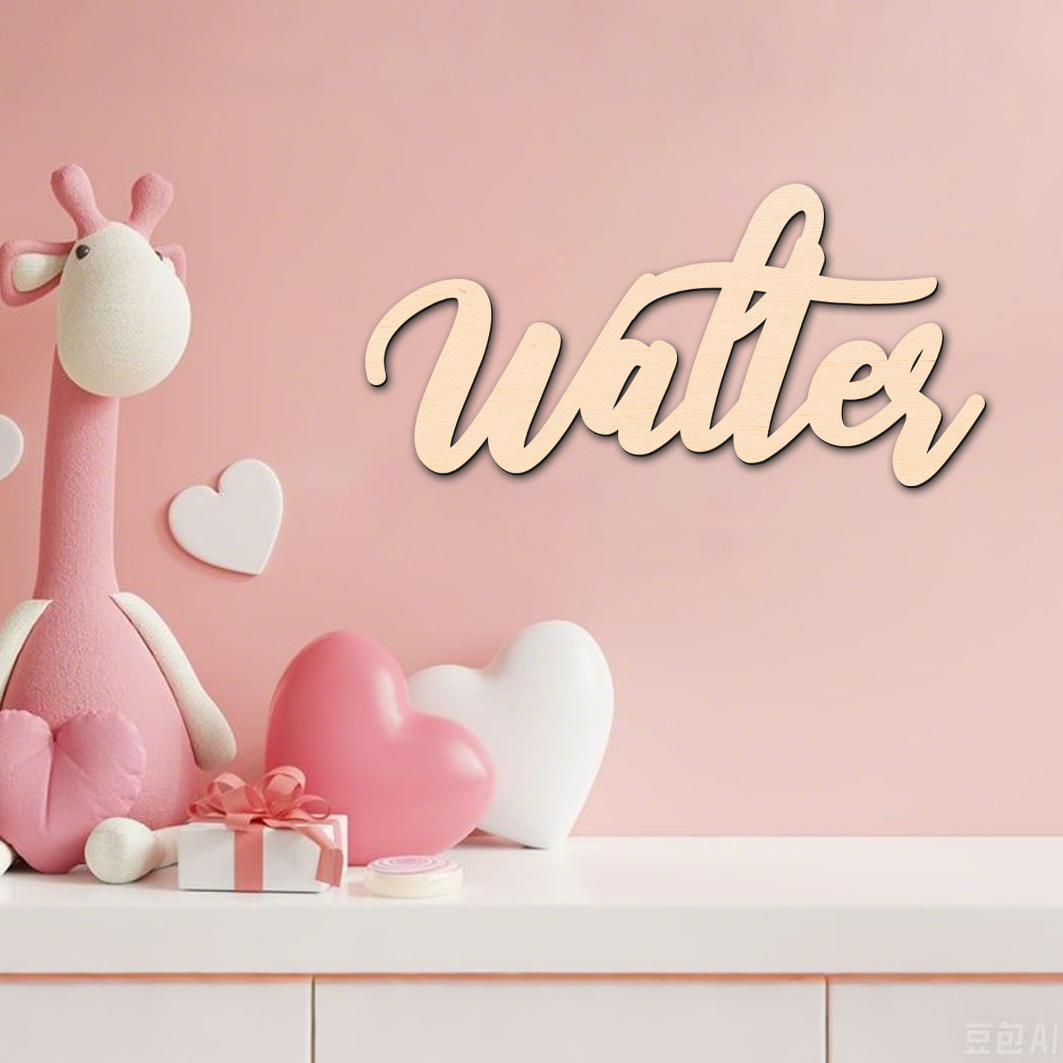 1pc personalized wooden surnam - огляд і ціна Baby Products Decoration