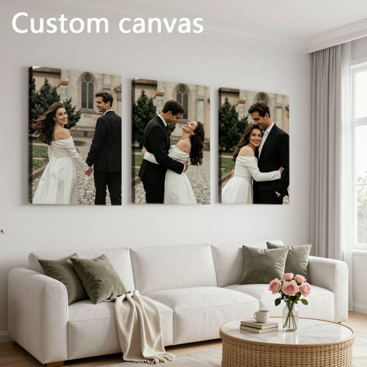 Set of 3 Custom Photo Canvas P - огляд і ціна Baby Products Decoration