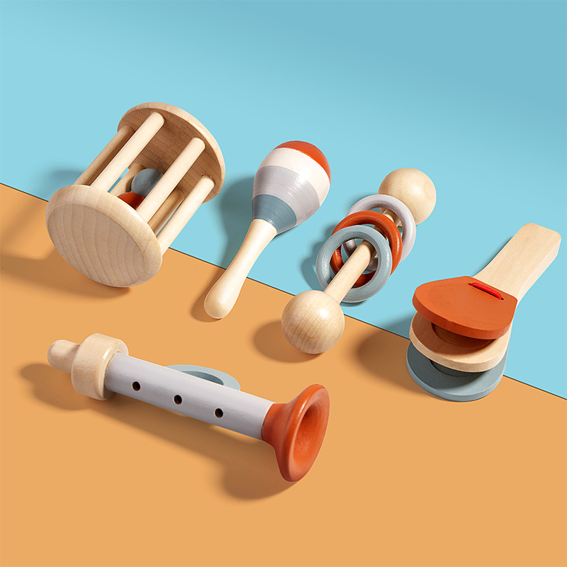 Natural Wooden Rattle Toy Set  - огляд і ціна Baby Rattle Toy Set
