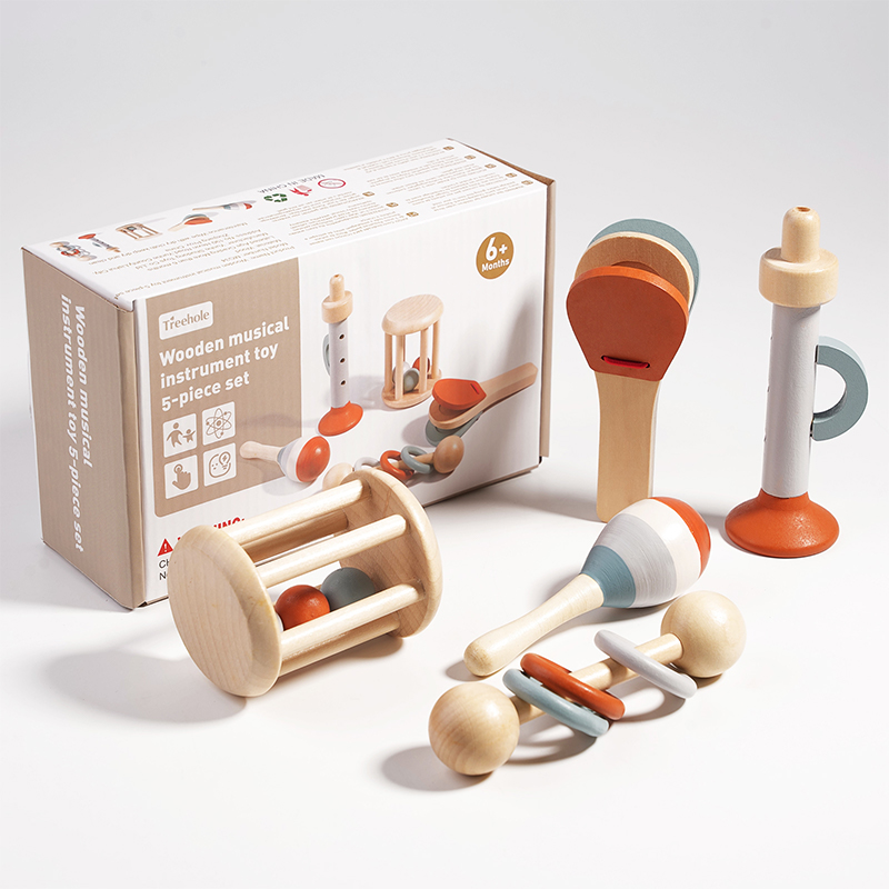 Natural Wooden Rattle Toy Set  - огляд і ціна Baby Rattle Toy Set