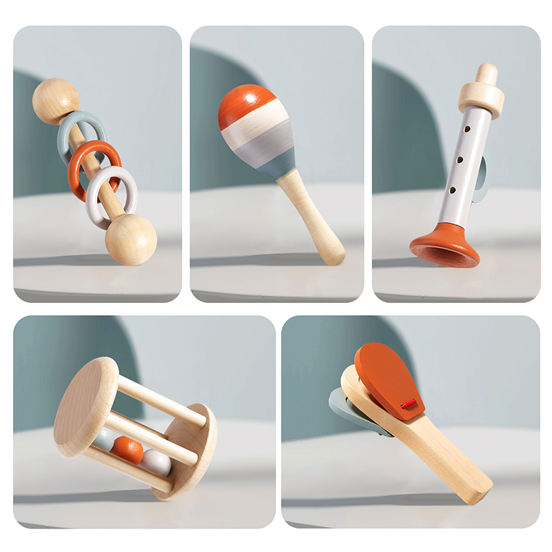 Natural Wooden Rattle Toy Set  - огляд і ціна Baby Rattle Toy Set