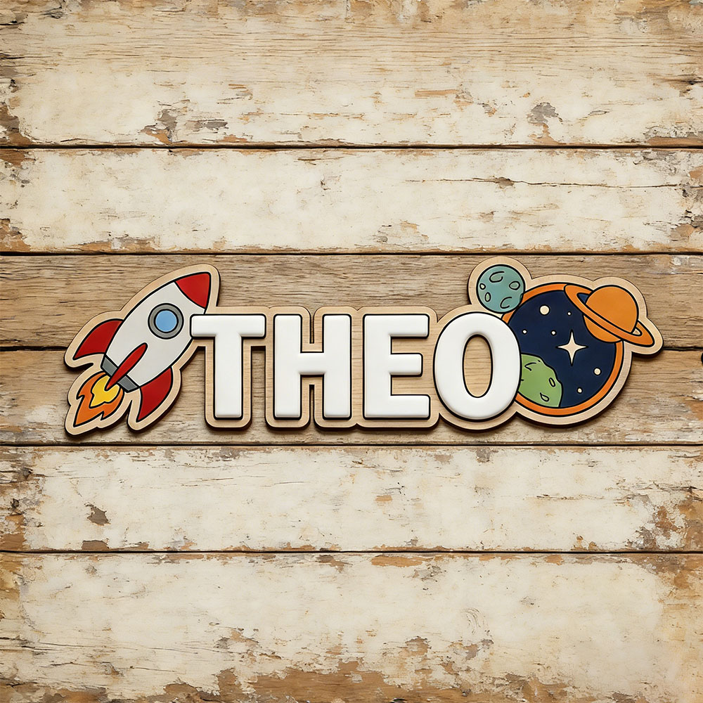 Personalized Space Rocket Name - огляд і ціна Baby Products Decoration