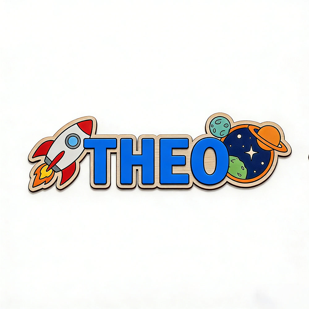 Personalized Space Rocket Name - огляд і ціна Baby Products Decoration