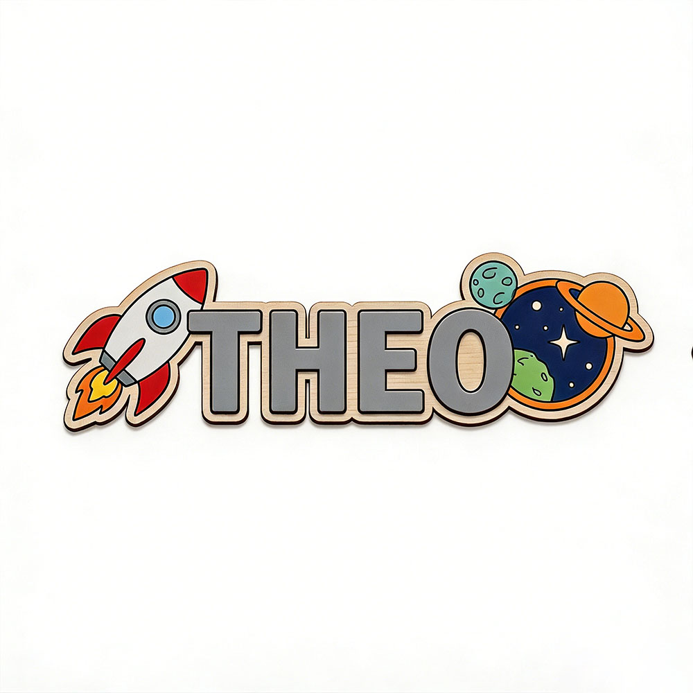 Personalized Space Rocket Name - огляд і ціна Baby Products Decoration