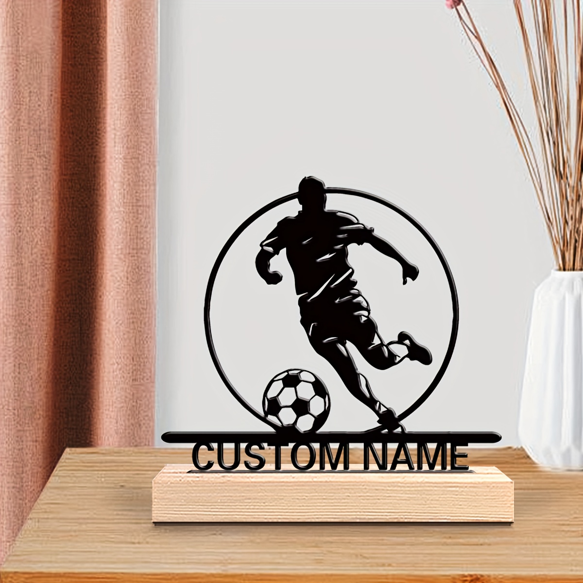 Custom Soccer Player Metal Sta - огляд і ціна Baby Products Decoration