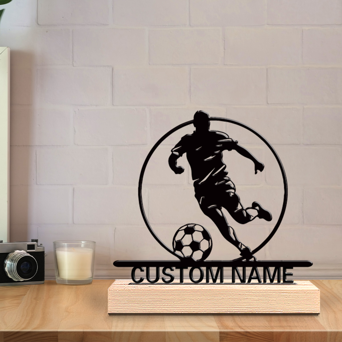 Custom Soccer Player Metal Sta - огляд і ціна Baby Products Decoration