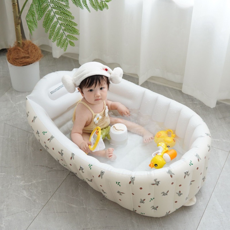 1PC Cartoon Inflatable Bathtub - огляд і ціна Baby Products For Bathing