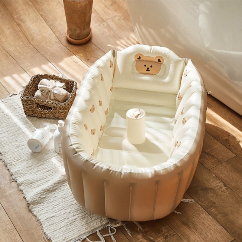 1PC Cartoon Inflatable Bathtub - огляд і ціна Baby Products For Bathing