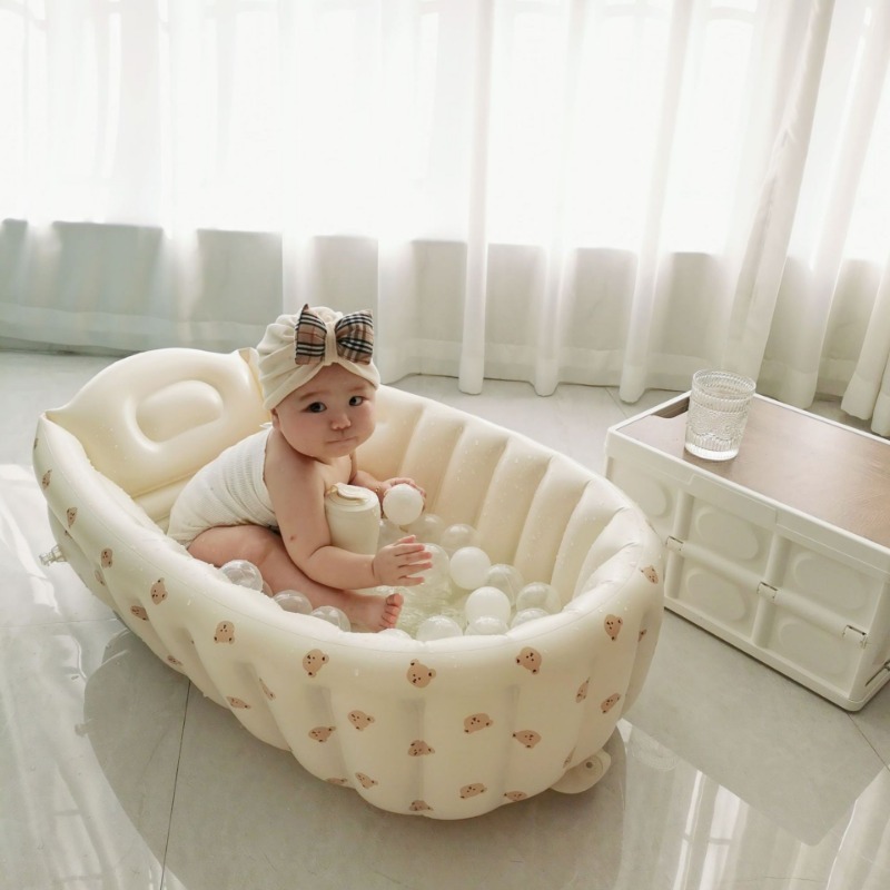 1PC Cartoon Inflatable Bathtub - огляд і ціна Baby Products For Bathing