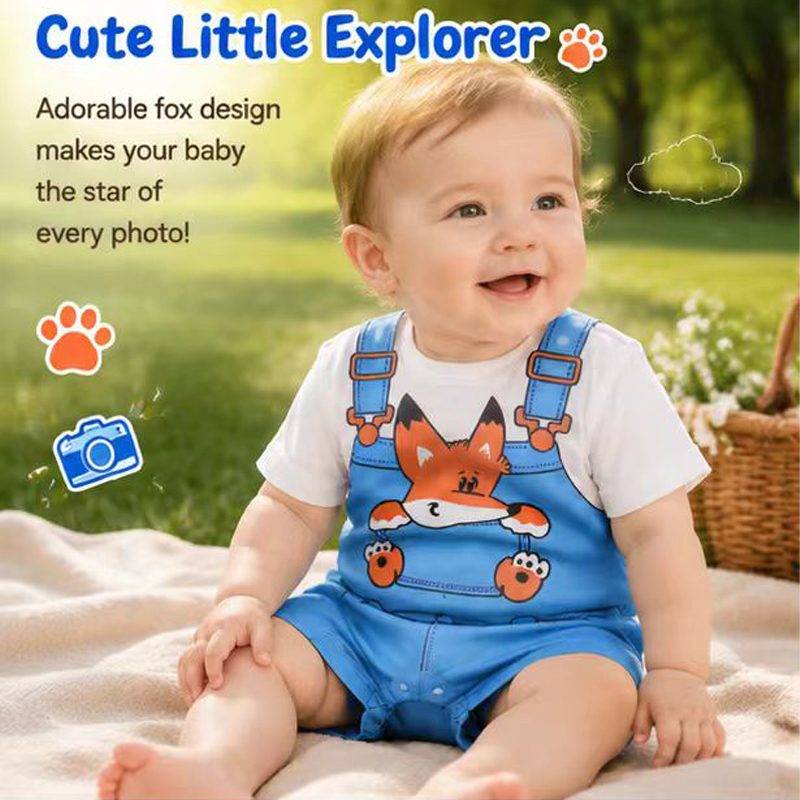 Newborn Baby Cute Cartoon Fox  - огляд і ціна Baby Products On Sale