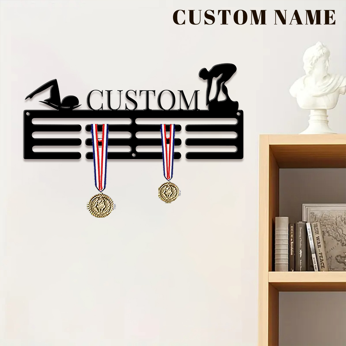 1pc Custom Swimming Metal Meda - огляд і ціна Baby Products Decoration