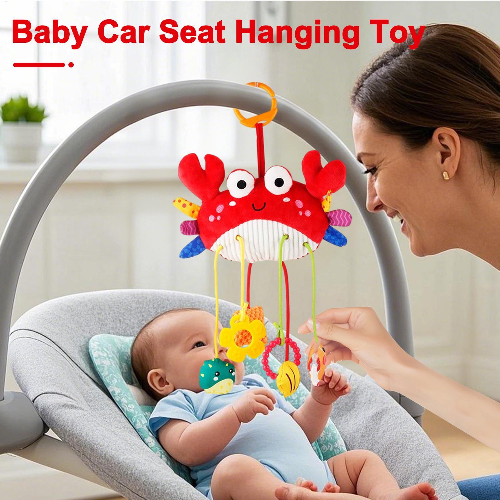 Car Seat Toys Toddler Plush Sq - огляд і ціна Baby Rattle Toy Set