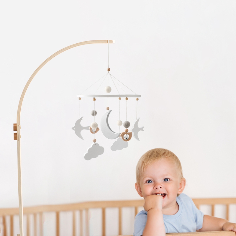 Baby Wooden Bed Bell Bracket M - огляд і ціна Baby Rattle Toy Set