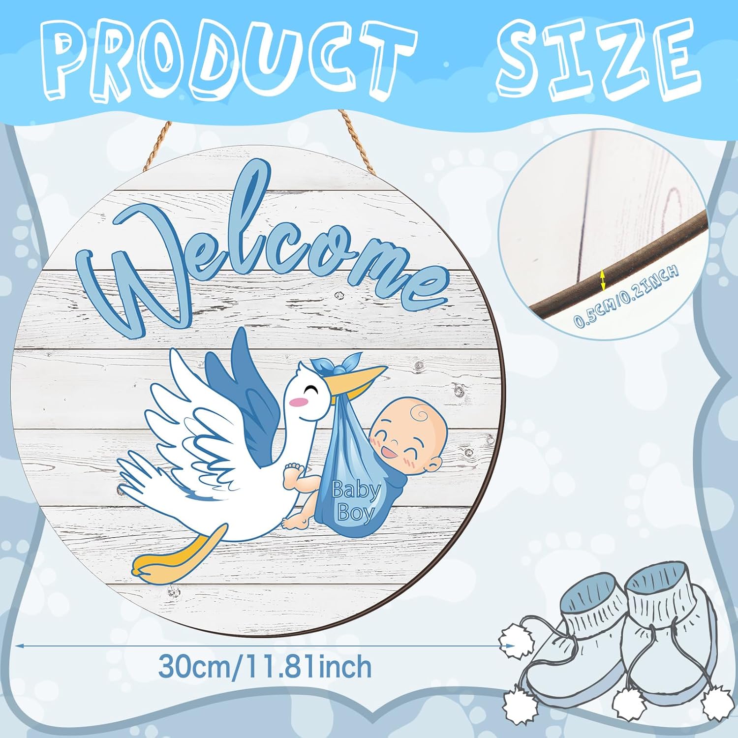 Baby Boy Door Sign Gender Reve - огляд і ціна Baby Products Name