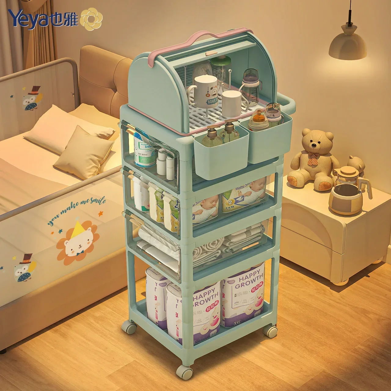 Mobile Storage Racks - Transpa - огляд і ціна Baby Products Eco Friendly
