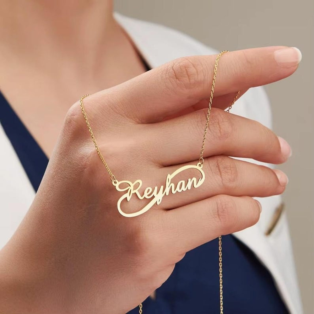Custom Infinity Name Necklace  - огляд і ціна Baby Products Name